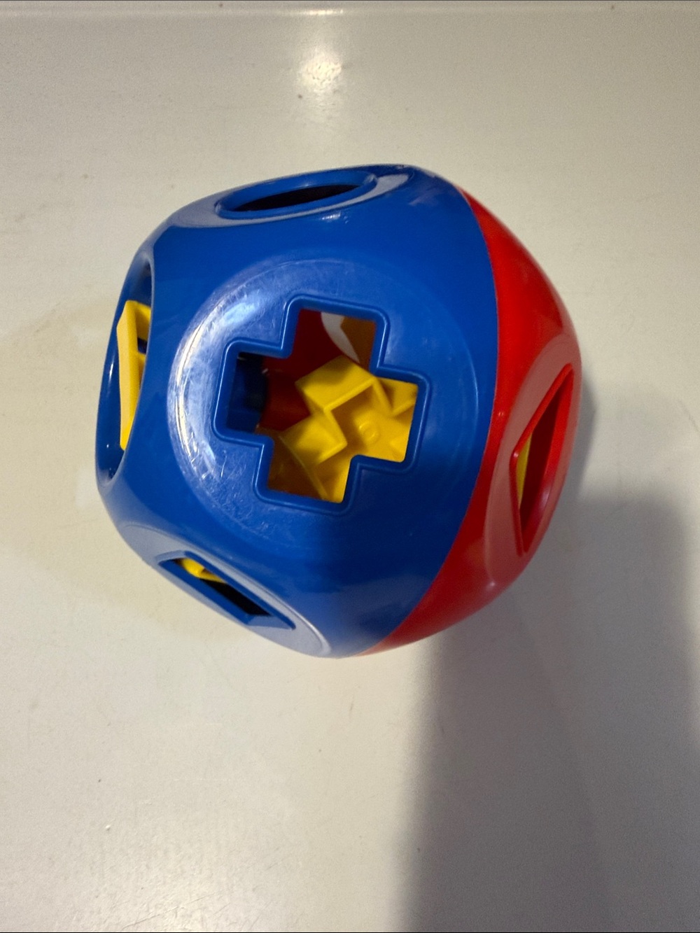 Tupperware Blue, Red & Yellow Shape Sorting Ball